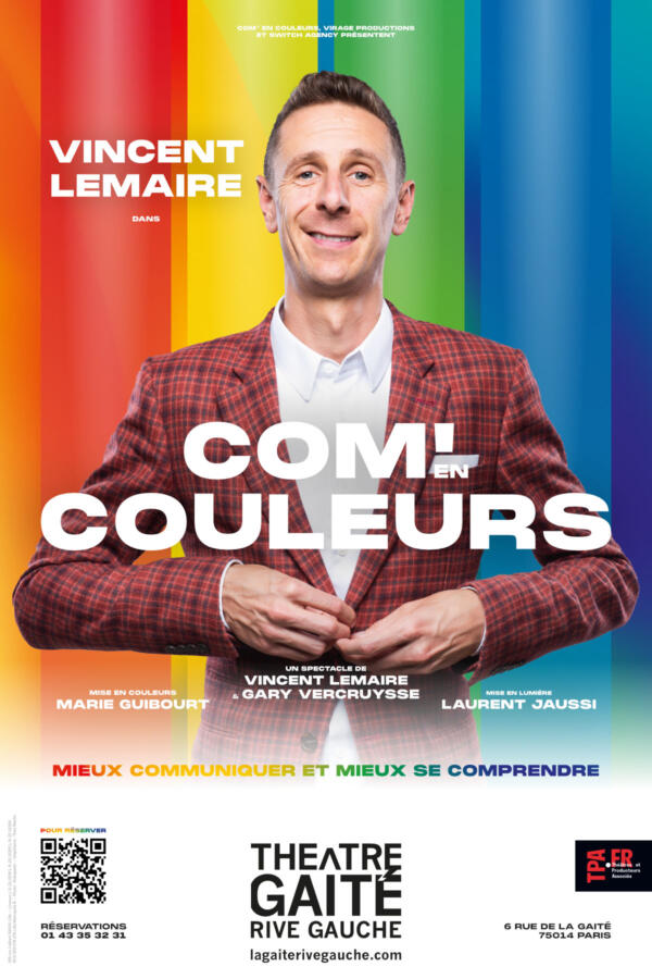 Com en couleur Rive Gauche Vincent Lemaire Affiche