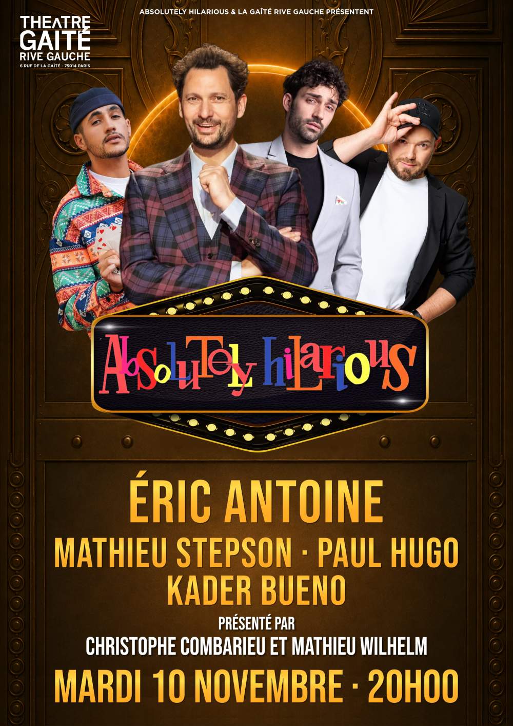 Affiche Absolutely Hilarious 10-11-26 ERIC ANTOINE revendeurs